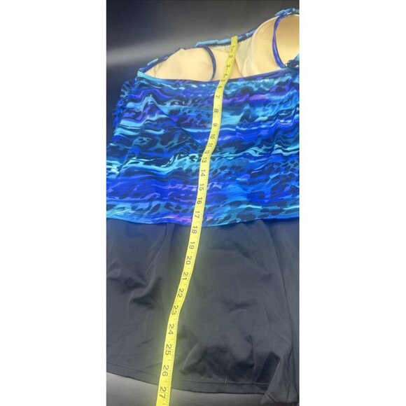 TrimShaper Women’s  Farrah Bengal One Piece Romper Swimsuit Sz 20W - Picture 12 of 12